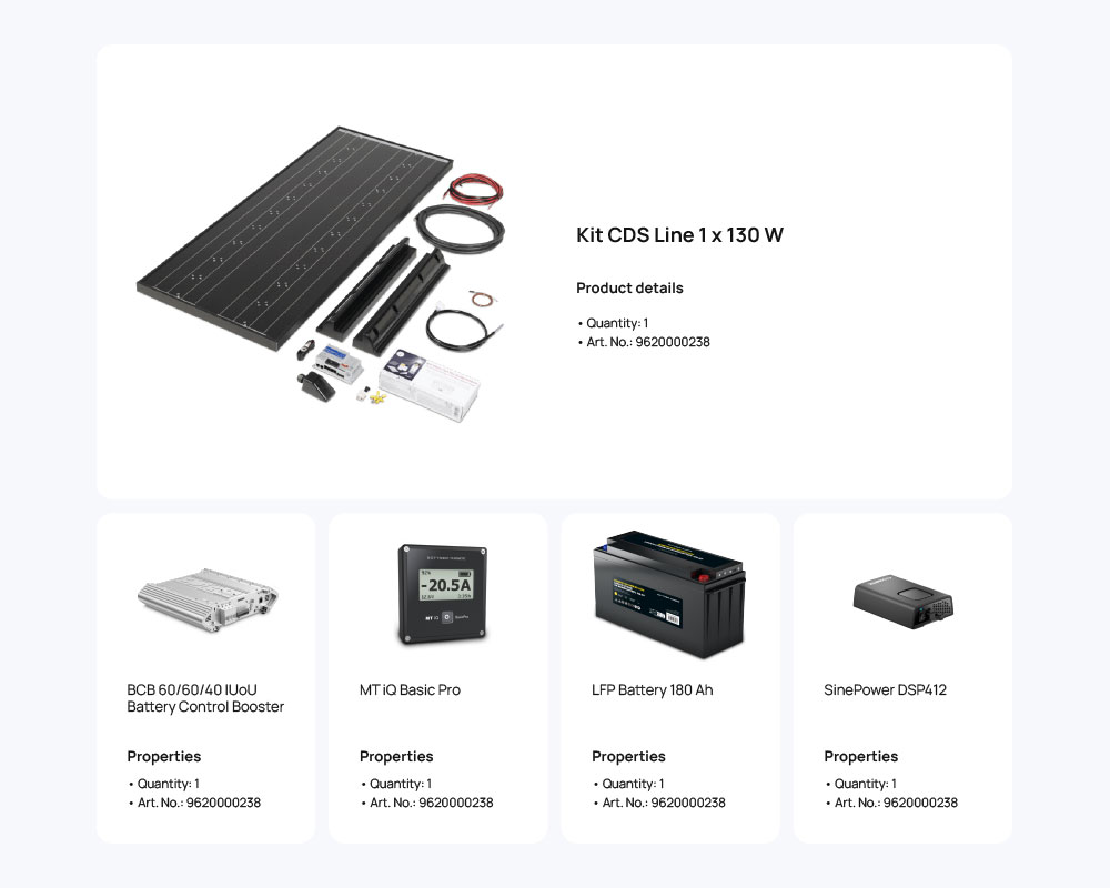 Product Configurator for solar systems