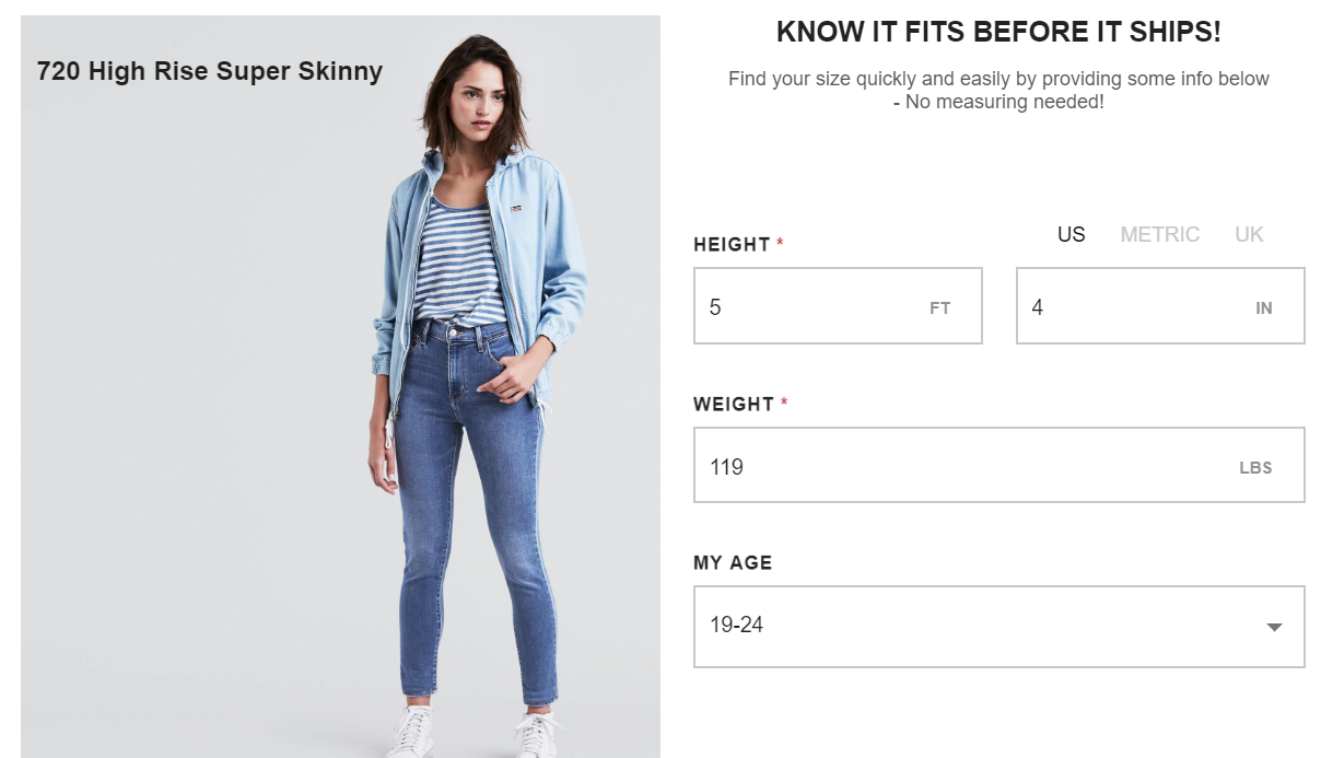 Jeans Size Guide